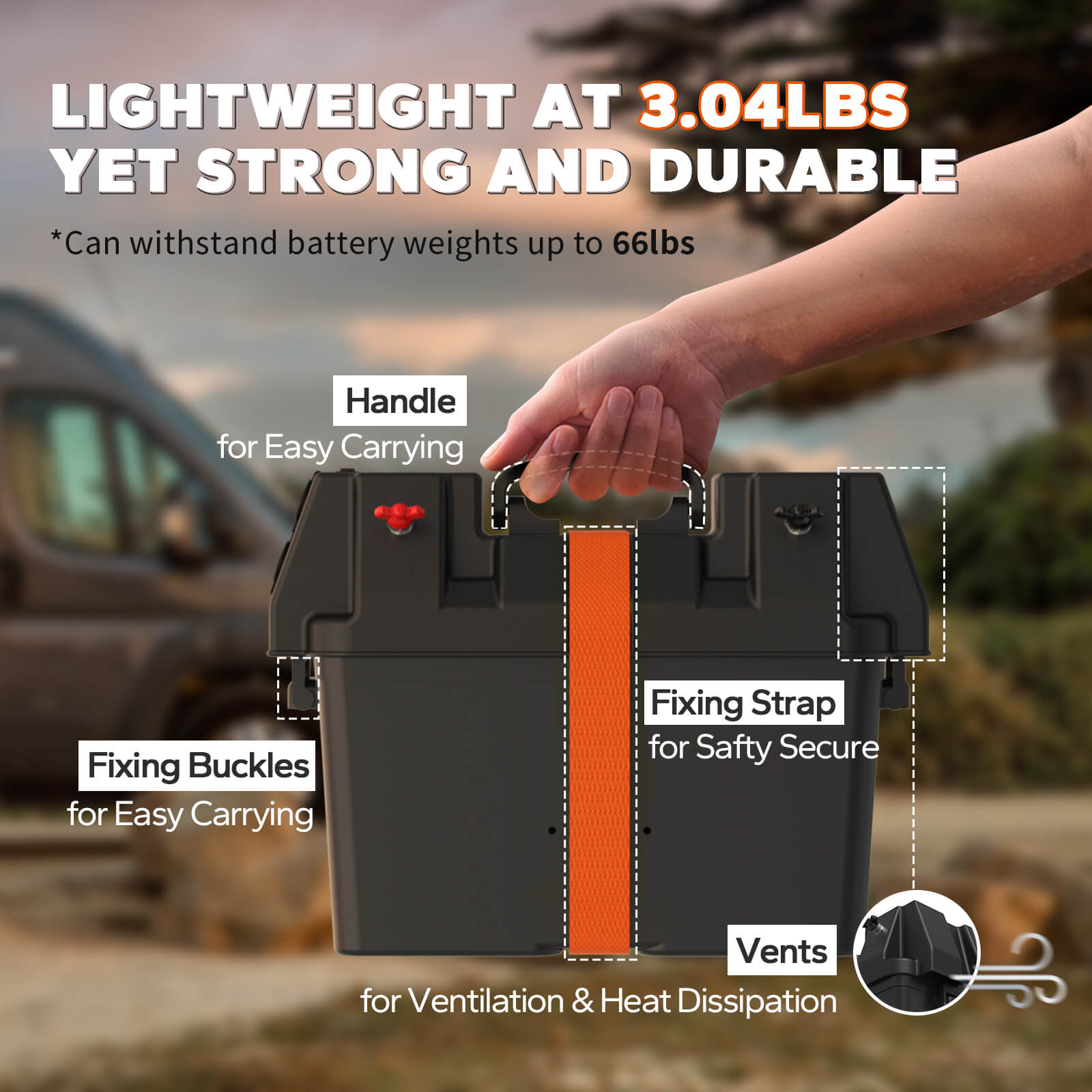 LiTimePortableBatteryBoxforBoats_Kayaks_Marine_RV_Trailer_andWaterproofforTrollingMotorIncludes12VoltAccessorySocket_Built-inVoltmeterFitsGroup24or27SizeBatteries5