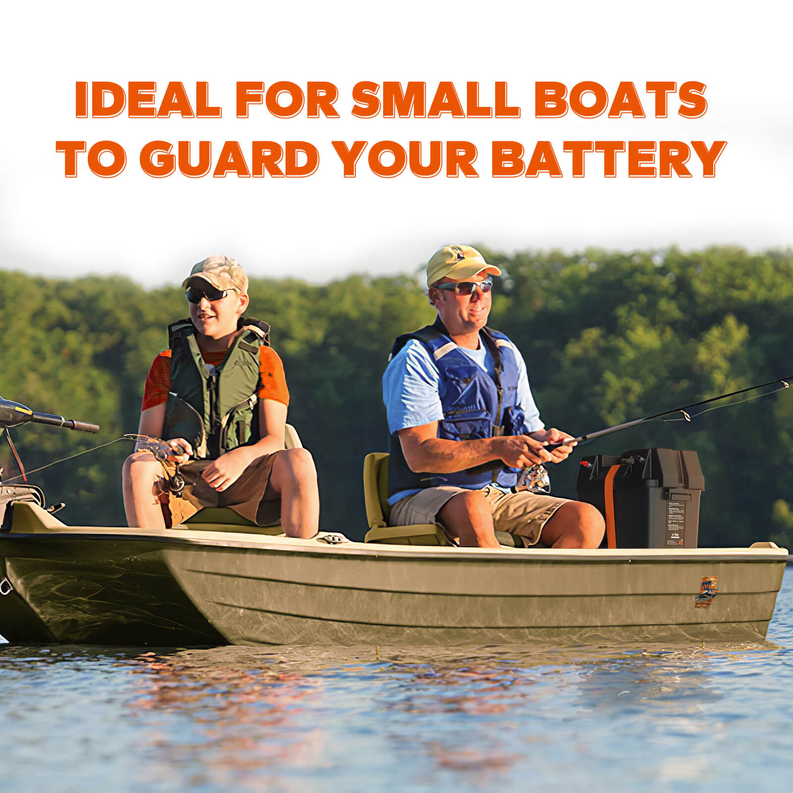 LiTimePortableBatteryBoxforBoats_Kayaks_Marine_RV_Trailer_andWaterproofforTrollingMotorIncludes12VoltAccessorySocket_Built-inVoltmeterFitsGroup24or27SizeBatteries7