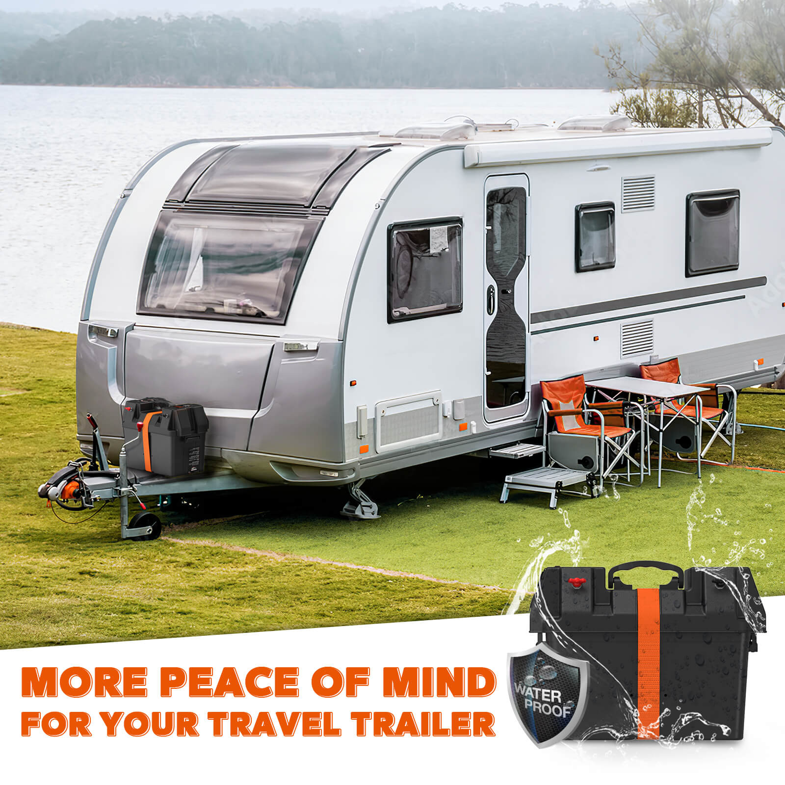 LiTimePortableBatteryBoxforBoats_Kayaks_Marine_RV_Trailer_andWaterproofforTrollingMotorIncludes12VoltAccessorySocket_Built-inVoltmeterFitsGroup24or27SizeBatteries8