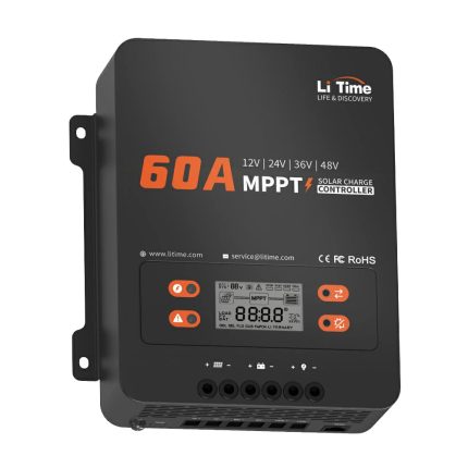 60A MPPT 12V/24V/36V/48V Solar Charge Controller without Bluetooth Adapter